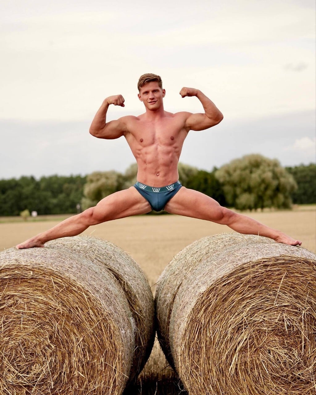 A close-up of masculine feet